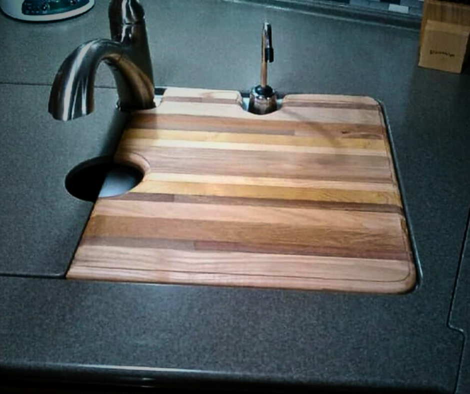 Cutting board for RV sinks
